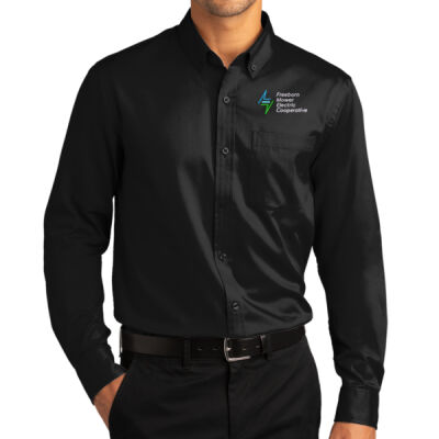 FMEC - Port Authority® Long Sleeve SuperPro React™ Twill Shirt Thumbnail